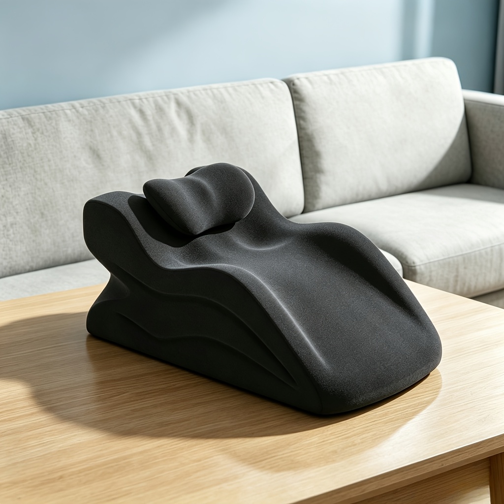 Ergonomic Full-body Relaxation Pillow With Adjustable Headrest, High-density Foam Supports Neck, Back And Legs For Sleeping, Reading And At Home