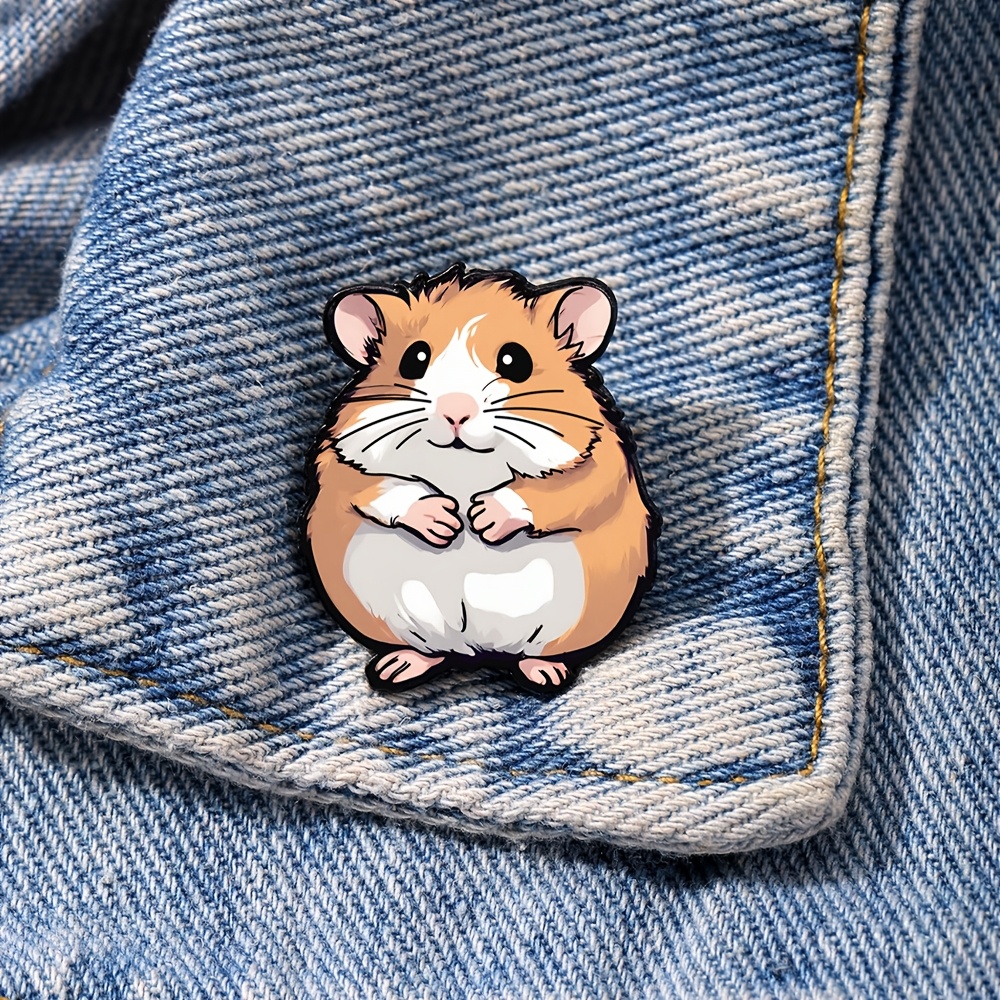 TEMU Épingle en émail Hamster Badge décoratif de mode Ornements pour de sac Cadeaux