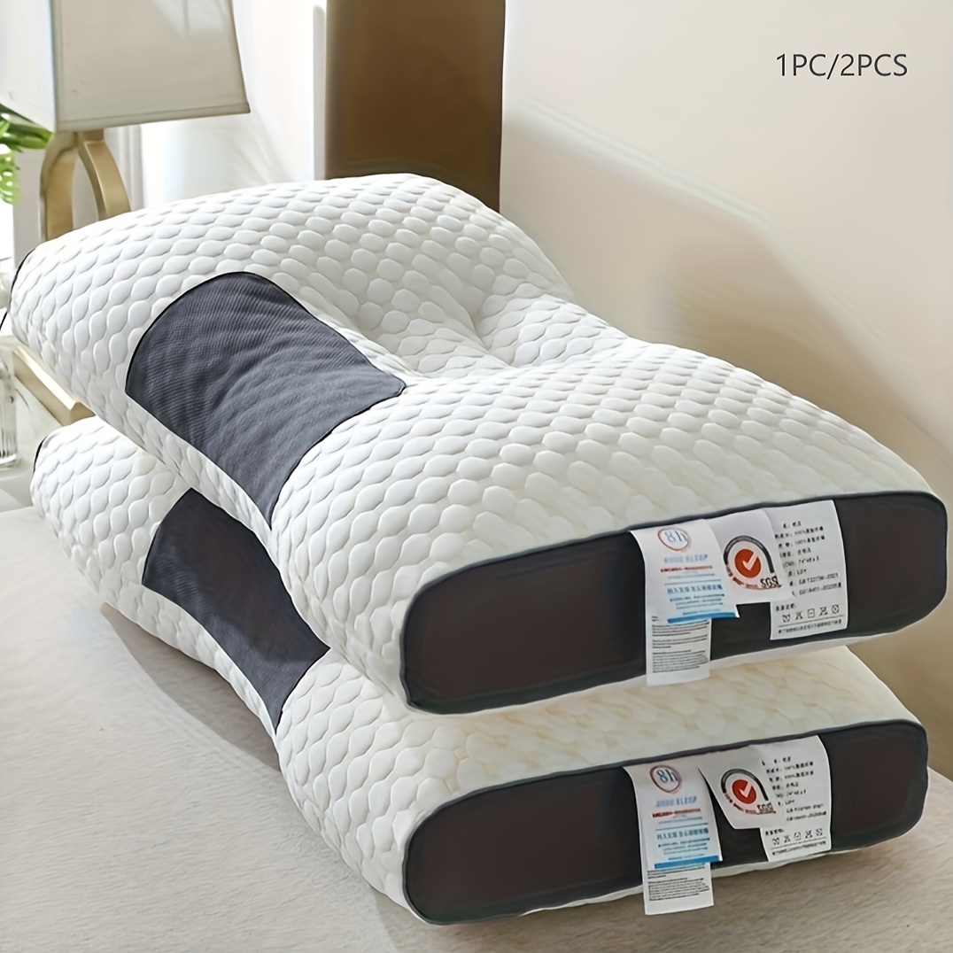 

A High- Support Pillow Suitable For All - A Neck Support Pillow Machine Washable, Breathable, Soft, And Comfortable, Providing And - Side And Back Sleepers.