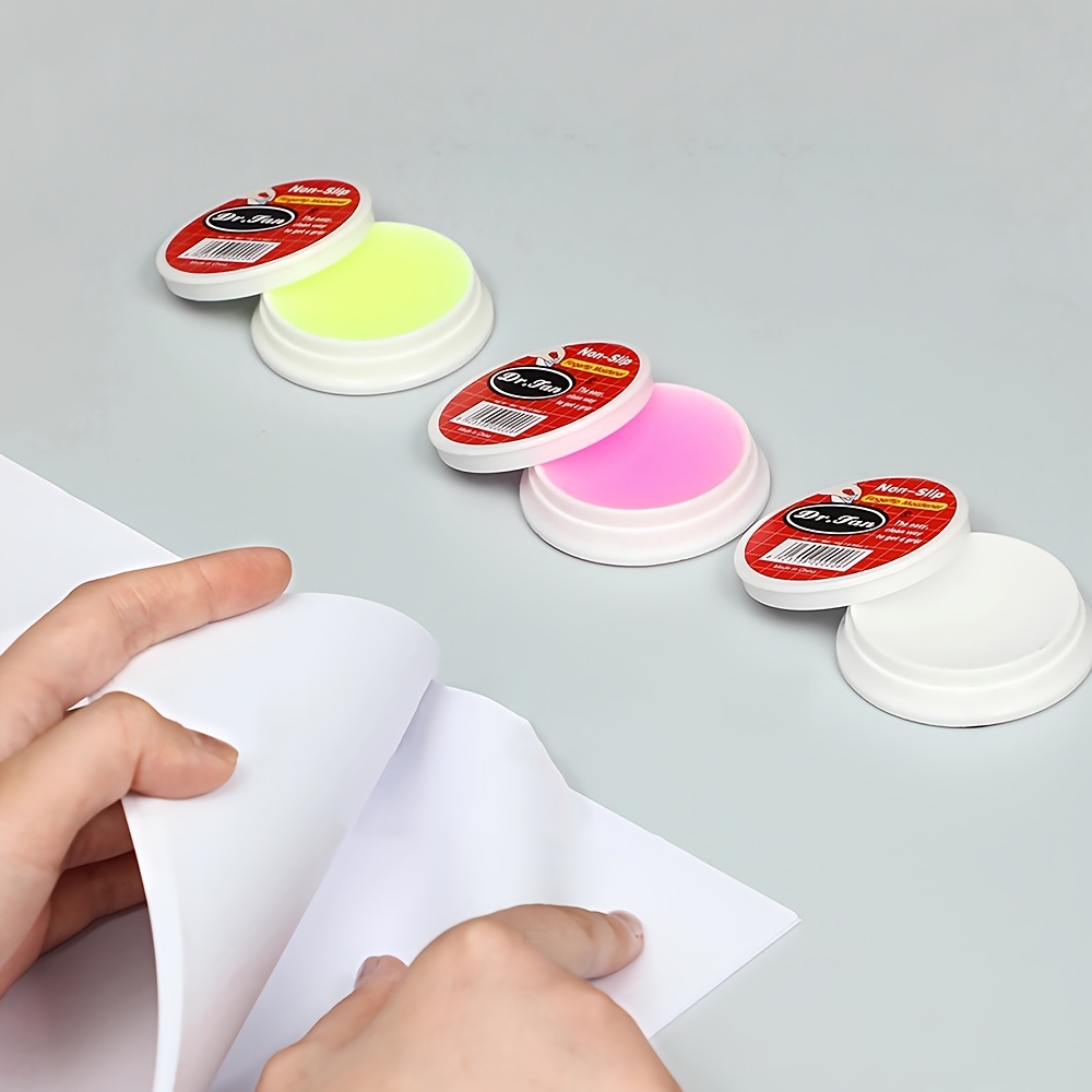 

1pc/2pcs Fingertip Moistener Set, Non-slip, Long-lasting, For Money Counting & Document Bill Organizing Sorting