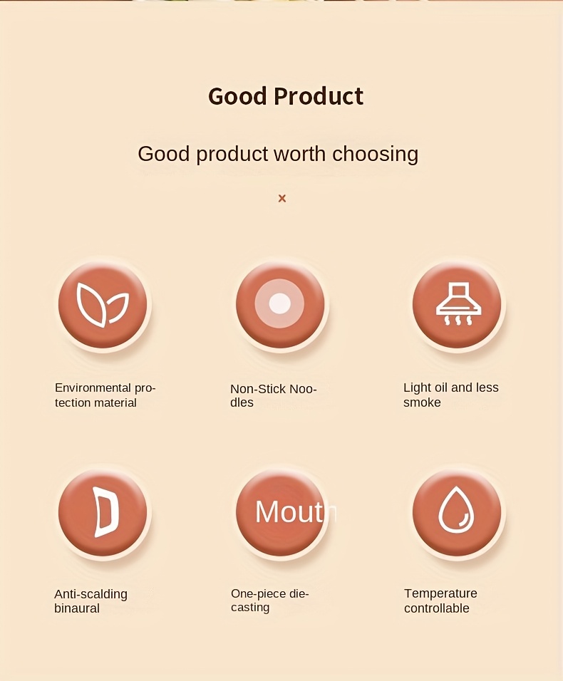 Round Multi-Purpose BBQ Pan in Korean Style, Perfect for Home Grilling. This Electric Grill Features a Non-Stick Surface And Is Ideal for Outdoor Barbecues. It Comes with a Red Handle And Adjustable Settings, Making It Great for Family Gatherings.