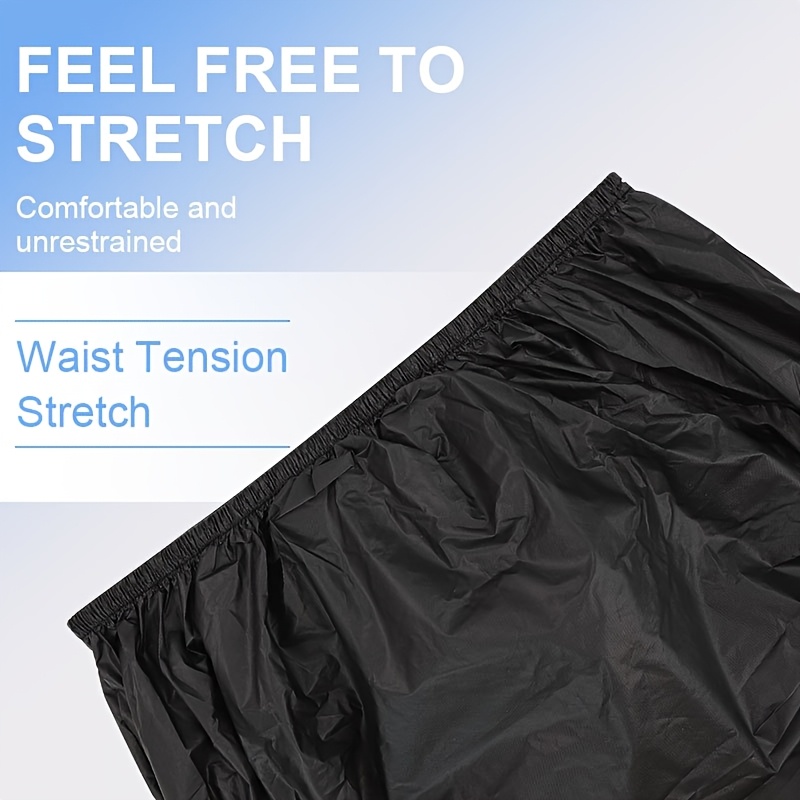 Pantalon De Pluie Unisexe - Taille Élastique - 100% Polyester - Lavable Machine - Multi-Tailles