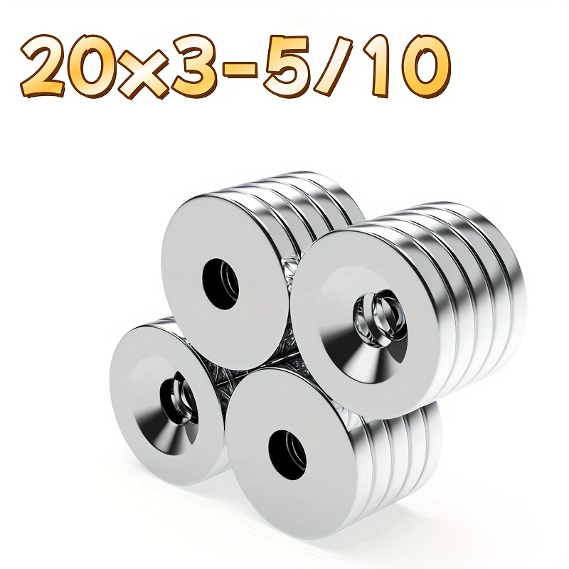 

15 Round Magnets With Hole, 20*3, Round Magnets, Suitable For Halloween, Christmas And Other