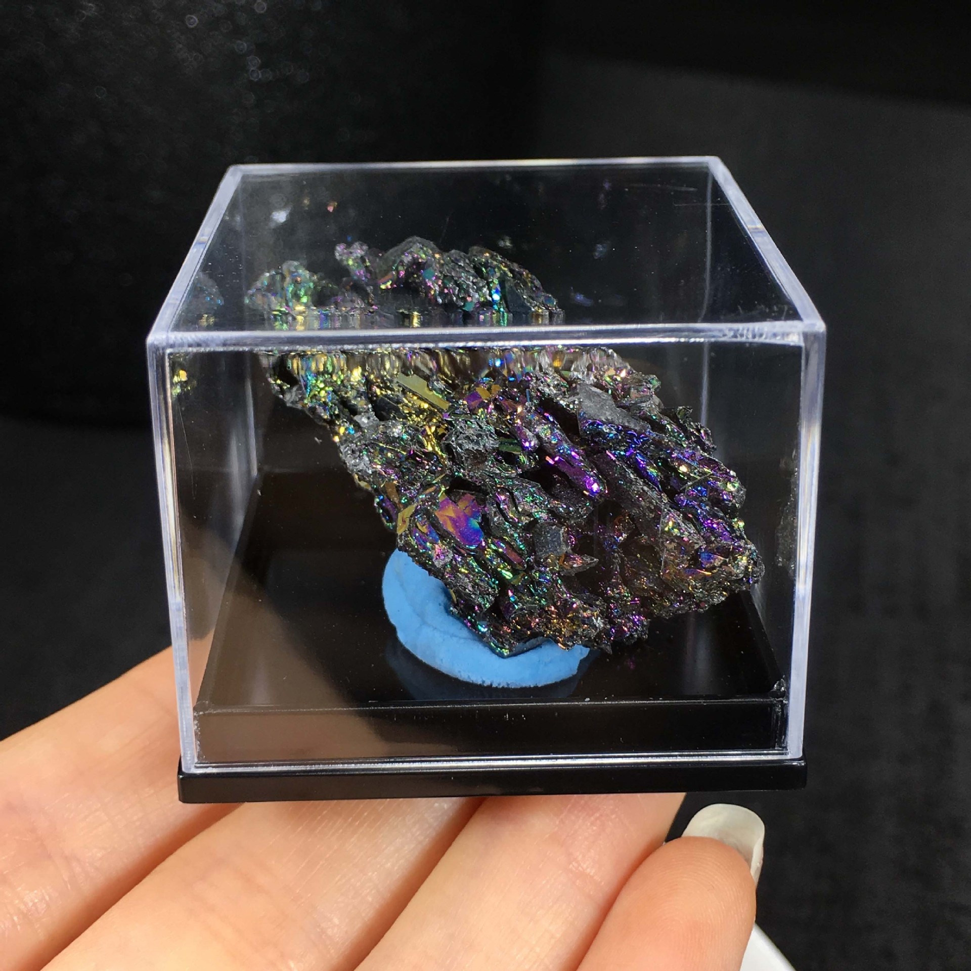 High Rainbow Mineral Raw Stone with Vibrant Multicolored Pattern