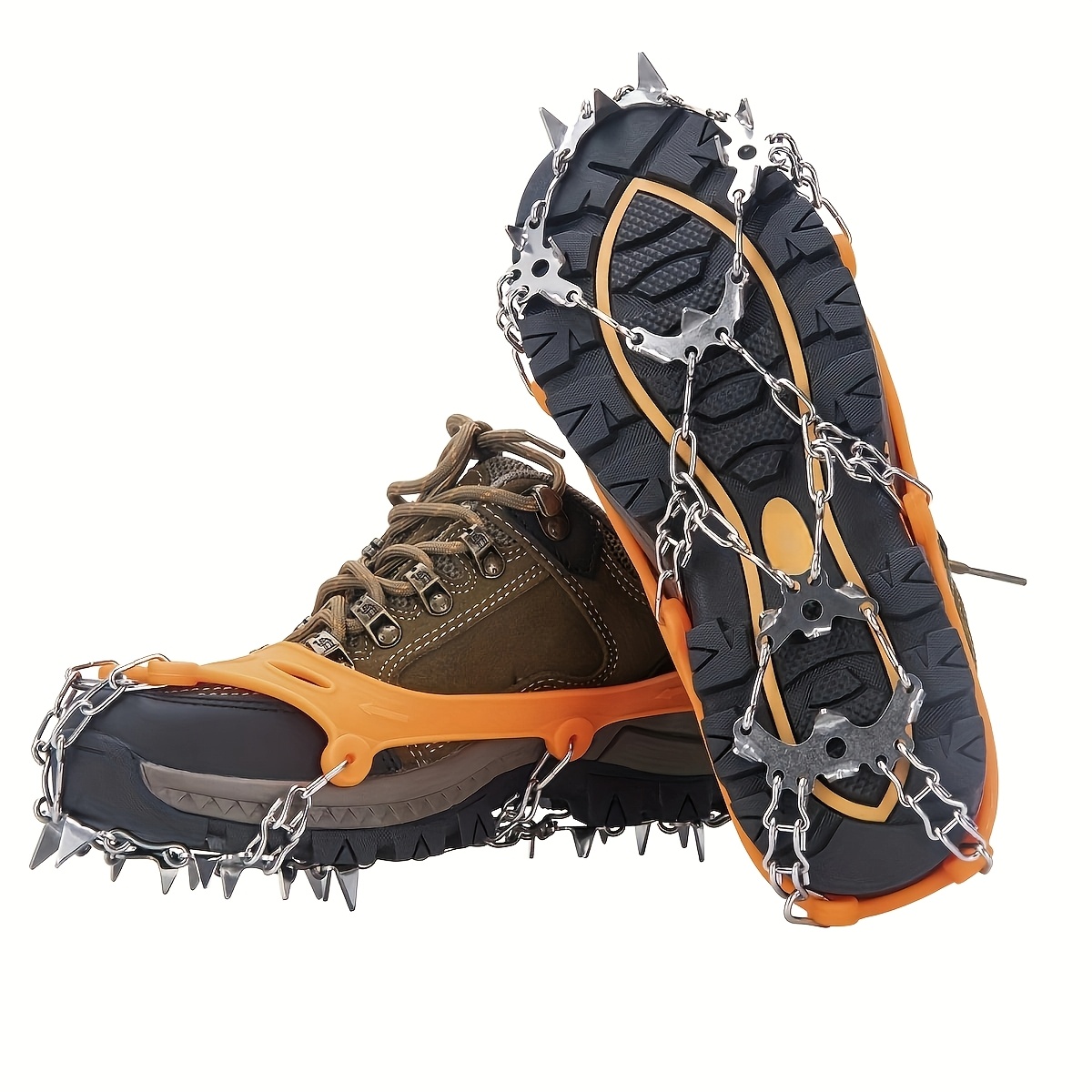 Universal Anti-slip Grip Spikes, 2025 Universal Anti-slip Spikes for Ice  Skates And Boots, with 19 Steel Spikes, Ice And Spikes, Su