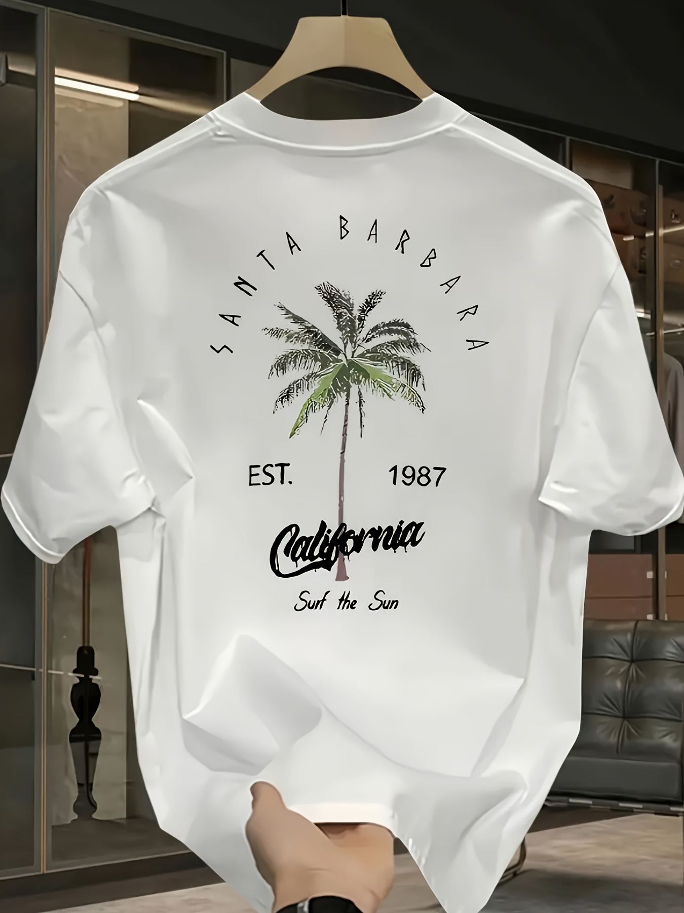 palm tree shirt men sold on Temu United States