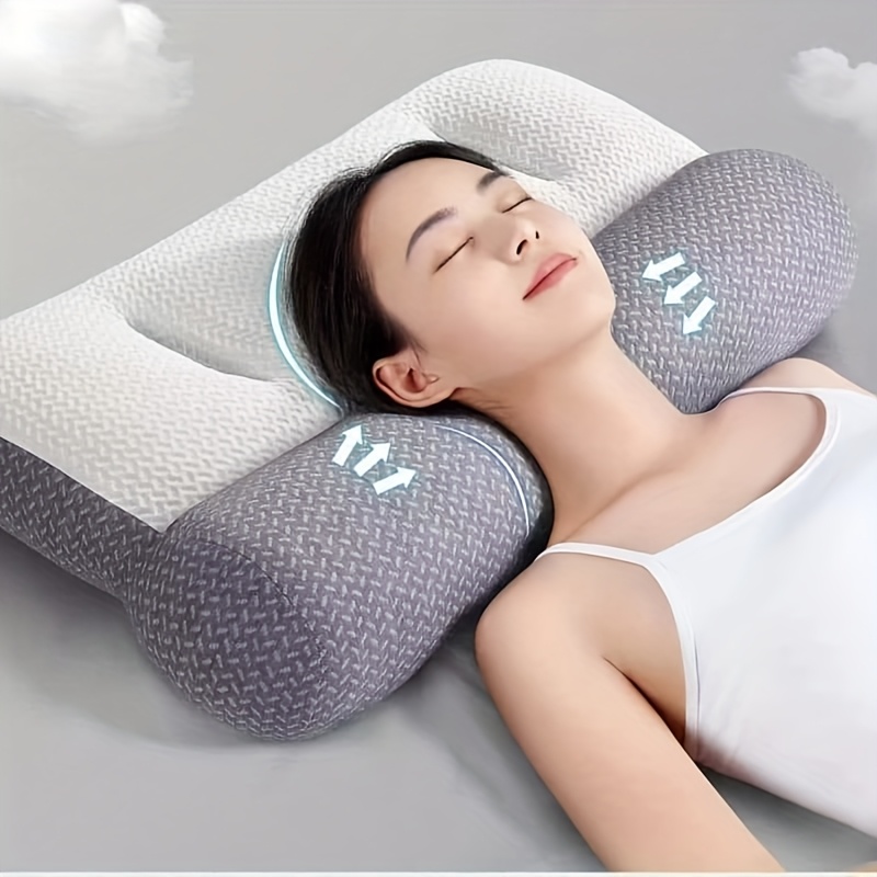 Soybean Fiber Core Anti-Snoring Sleep Pillow – A Neck Support Pillow Specially Designed for Sleepers, Suitable for All Four Seasons, Hand Washable, a Home Anti-snoring Solution