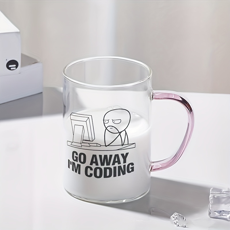 funny coding humor glass mug 14 71oz reusable - Temu Mauritius