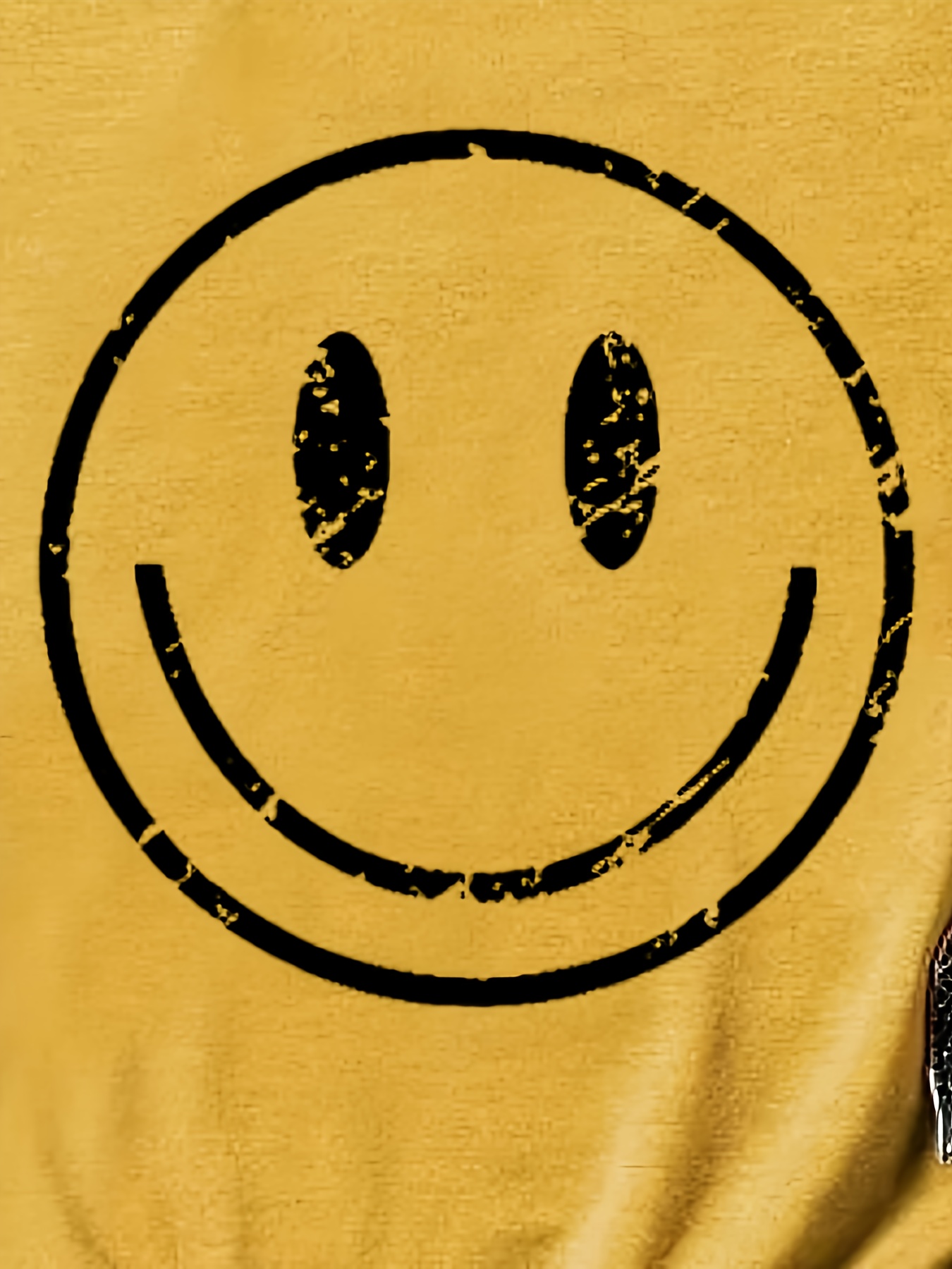 Smile Print Crew Neck Tank Top, Casual Sleeveless Tank Top For Summer, Women's Clothing