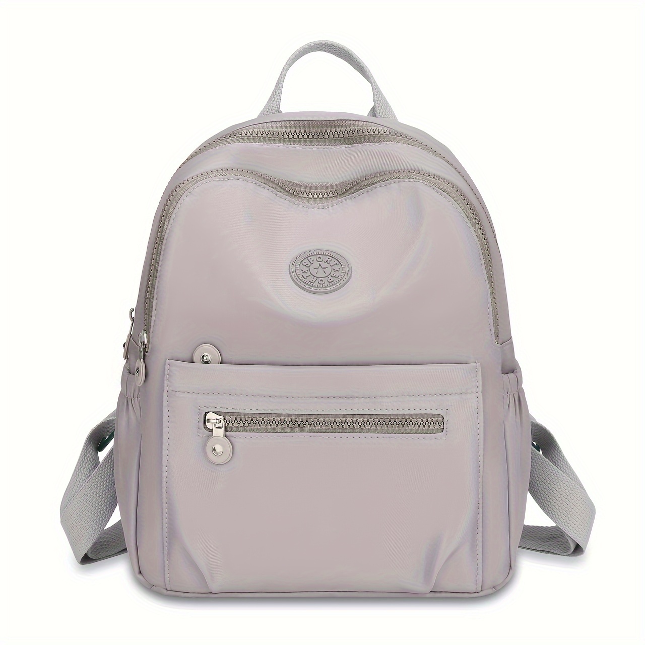TEMU Large Capacity Women's Backpack, Stylish Travel Bag Made Of Lightweight Nylon Fabric, Versatile With Multiple Pockets, Suitable For School And