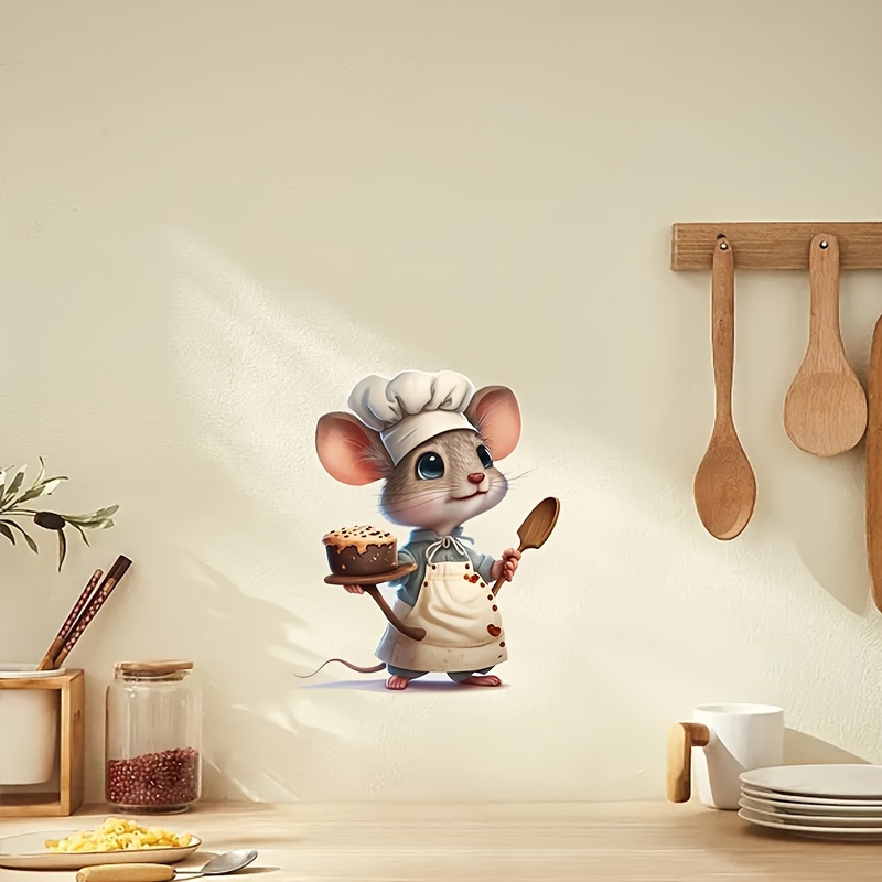 1 Unidad Pegatinas Vinilo Pared Cocina Personajes Temáticos - Temu