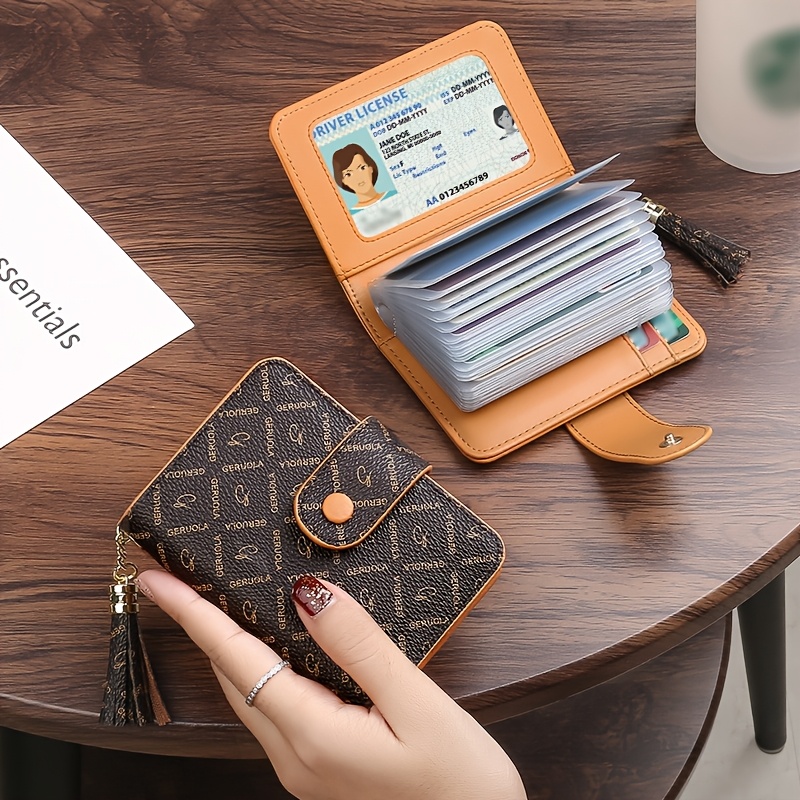 Modischer Damen-Kartenhalter mit 20 Fchern fr Bank- und Kreditkarten,  kompaktes Design zur Aufbewahrung von Ausweisen, Visitenkarten und mehr. *  als Geschenk zum Valentinstag, Weihnachten oder ...