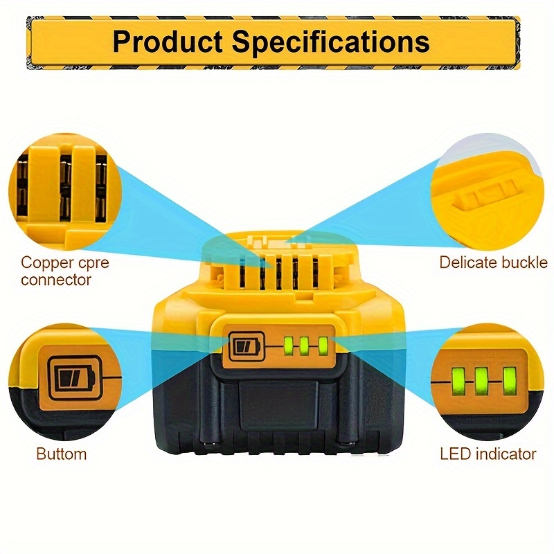 2Pack 3.5Ah 20V Battery Replacement For Dewalt 20V Battery Li-ion