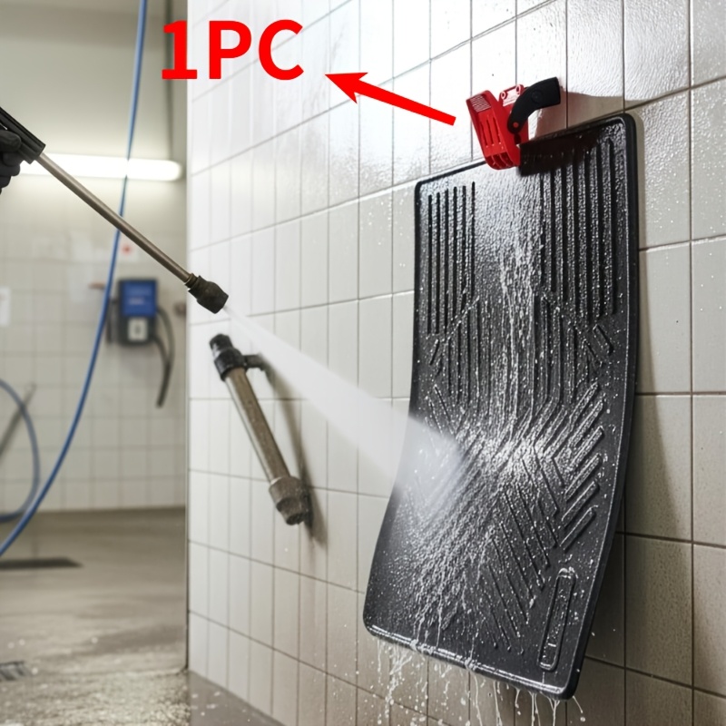 TEMU Car Wash Mat Clamp, Car Wash Towel Auxiliary Clip, Rotatable Large Anti-slip Stainless Steel Spring Clip, Thick-walled Car Floor Mat Cleaning