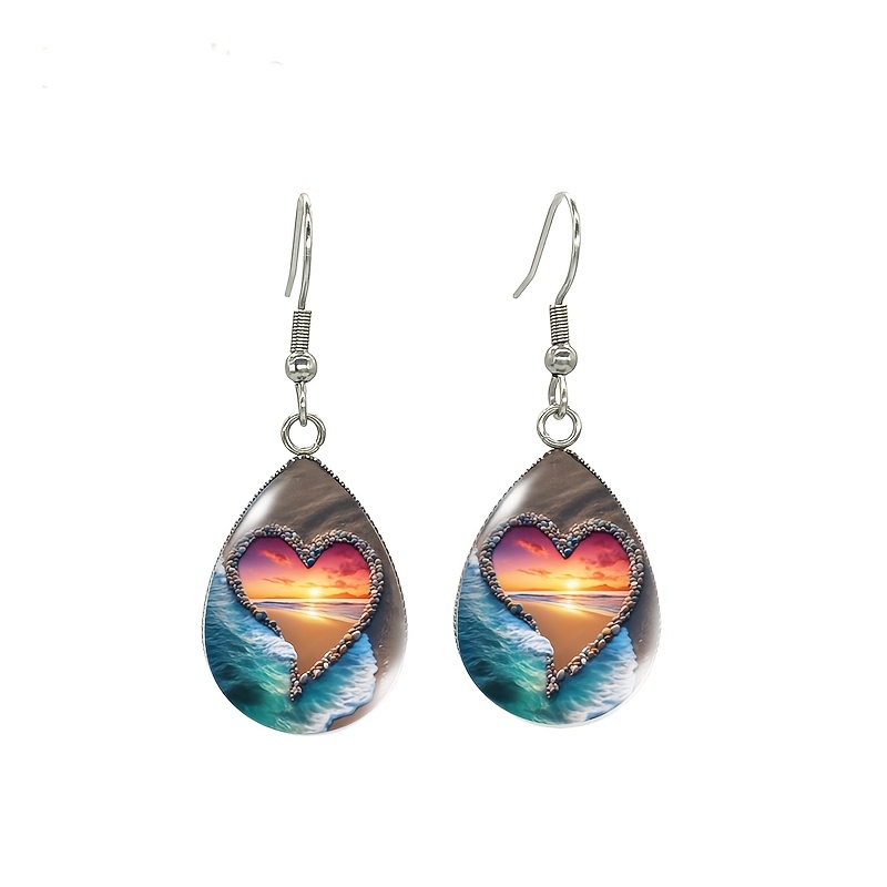 TEMU 1 Pair Of Valentine's Day Earrings, Romantic Accessory Gift