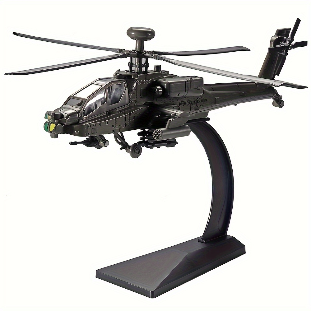 

Ah-64 (ah64) "" Helicopter Gunship Simulation Model Aircraft, Military Model Gift Exhibition Ornaments