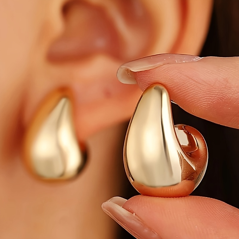 2pcs Teardrop Dangle Earrings Non Feathered for Daily & Festive Occasions