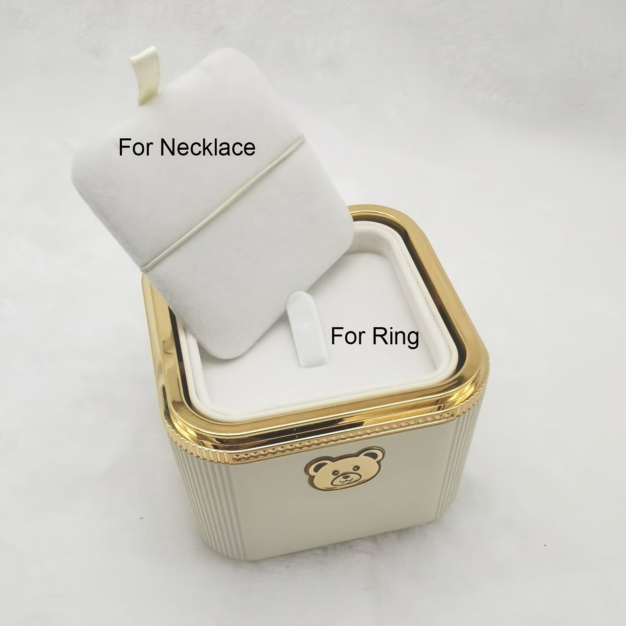 Round Corner Flip Cake Candle Jewelry Box