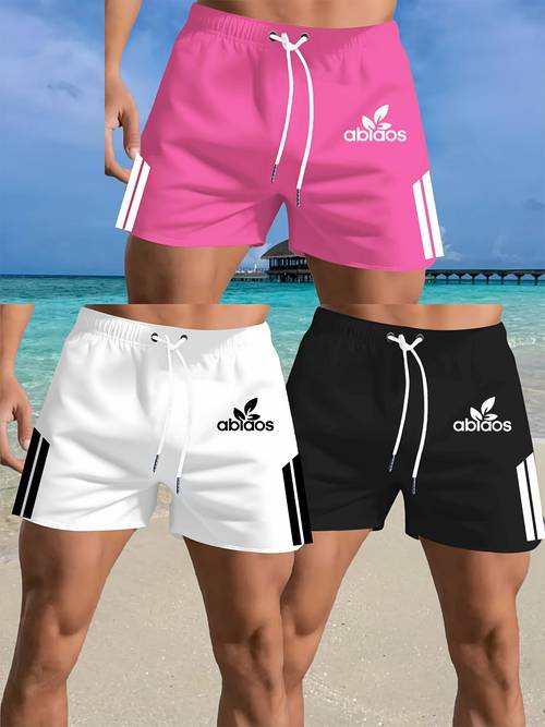 3pcs set of shorts for men loose and comfortable
