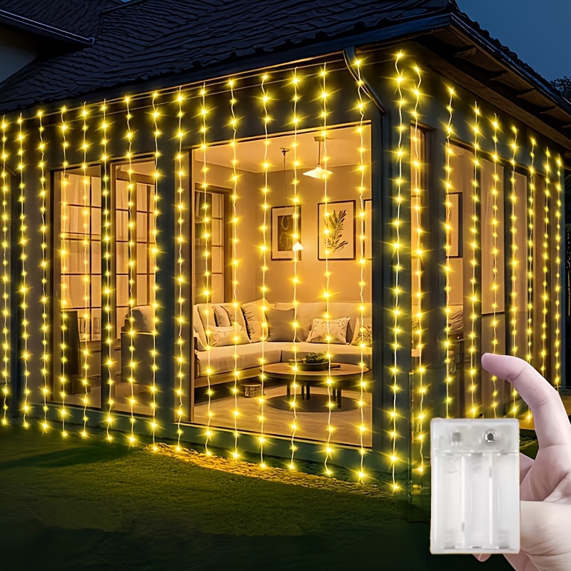 E-shop 200 LED Batteriebetriebene Lichterkette (Batterien nicht enthalten; benötigt 5 AA-Batterien) – für Familientreffen, Halloween, Valentinstag