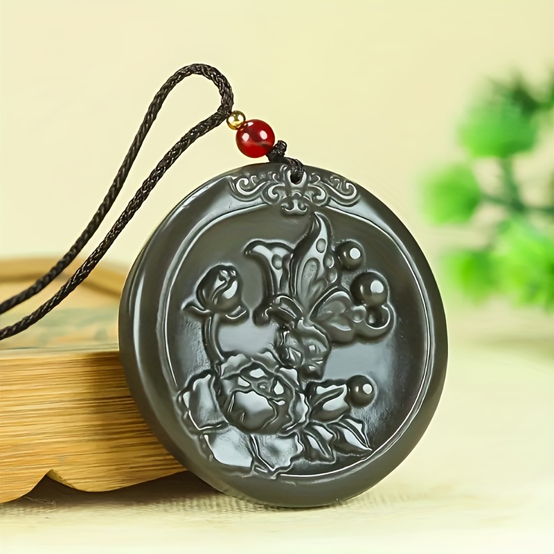 Flowering Prosperity Pendant Necklace Charm, Gift for Her