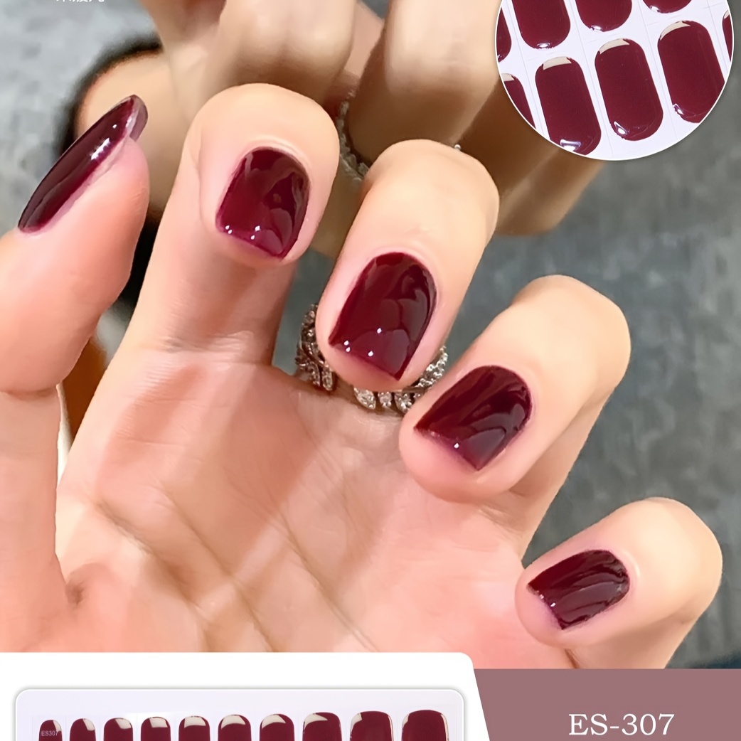 

Semi Cured Gel Nail Wraps For Spring Summer, Semi-cured Gel Nail Strips-works With Any Nail Lamps, Salon-quality, Long Lasting, Easy To Apply & Remove