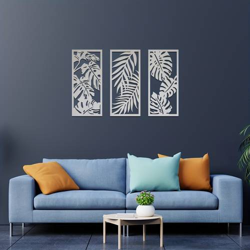 home relaxation tropical leaf wooden wall art large decorative wooden leaf plaque for bedroom living room natural wood grain design easy to hang bedroom decor