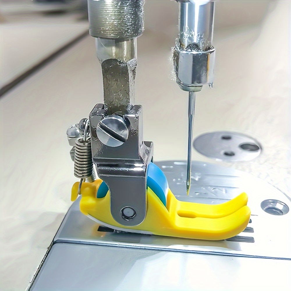 TEMU Sewing Machine Roller Presser Foot - Durable Teflon, No-slip Fabric Guide For Materials