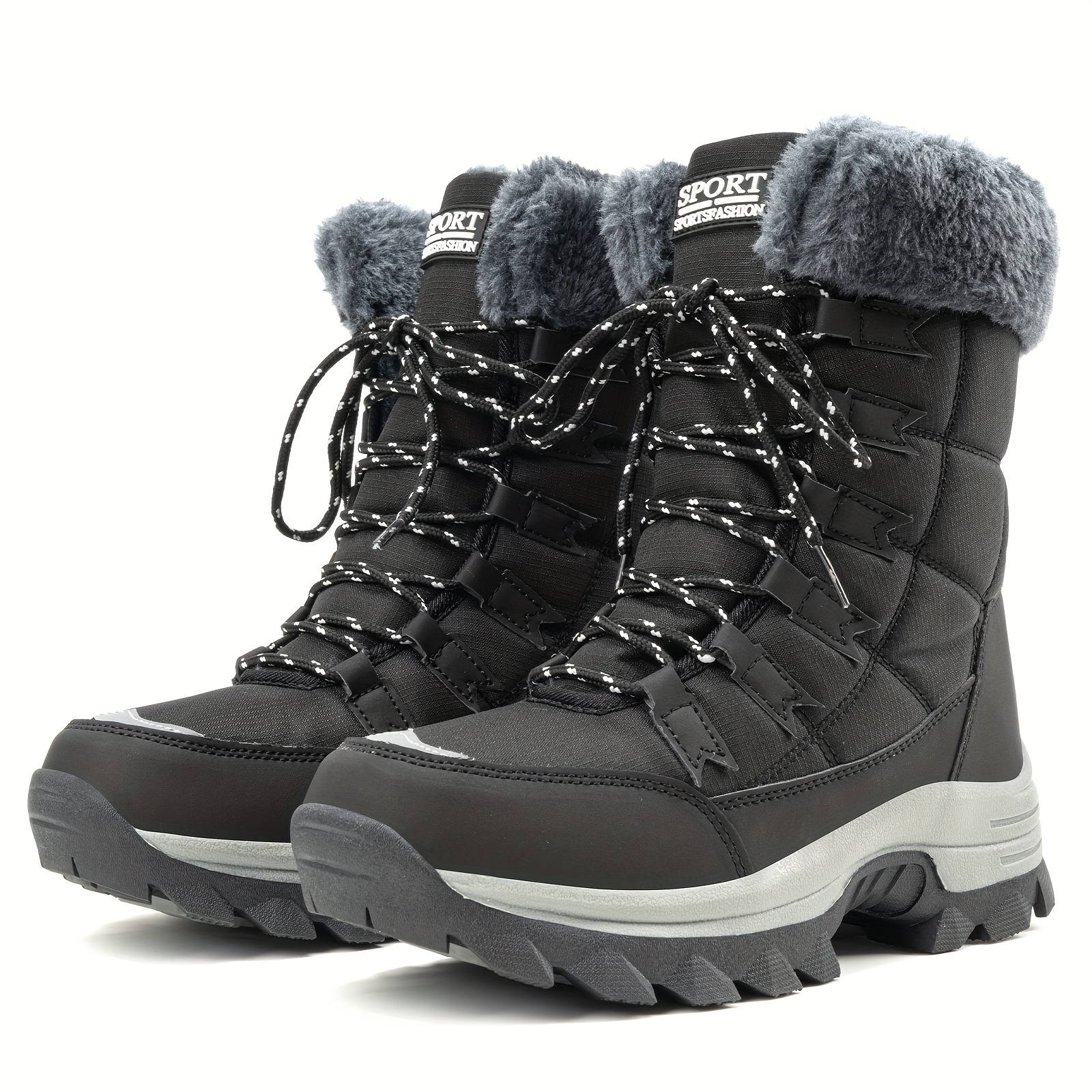 womens winter boots thermal insulated calf Temu