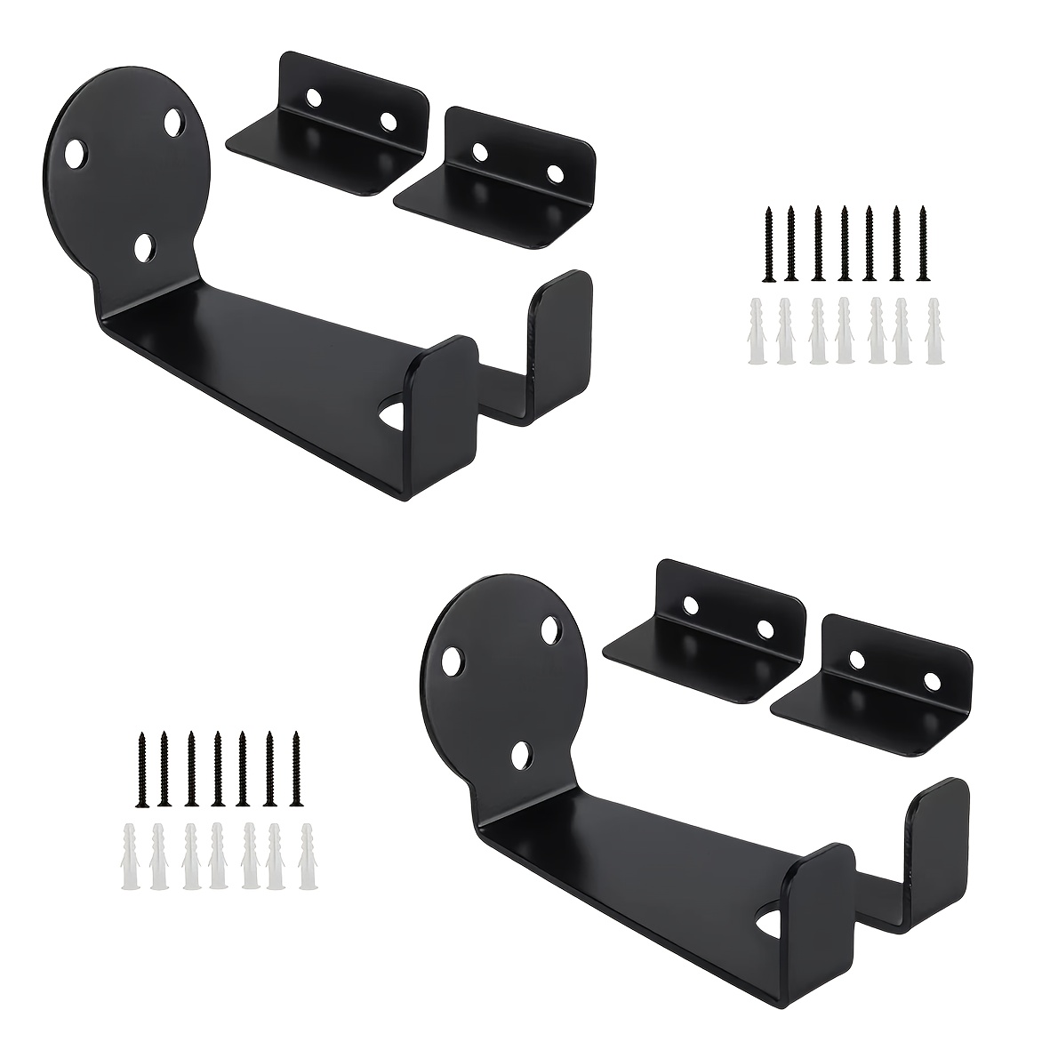 TEMU 2-pack Heavy Duty Bike Pedal Hooks, Wall-mounted Bicycle Parking Rack For Garage, Pedal-suspension Design, Compatible With Mountain/road/, For