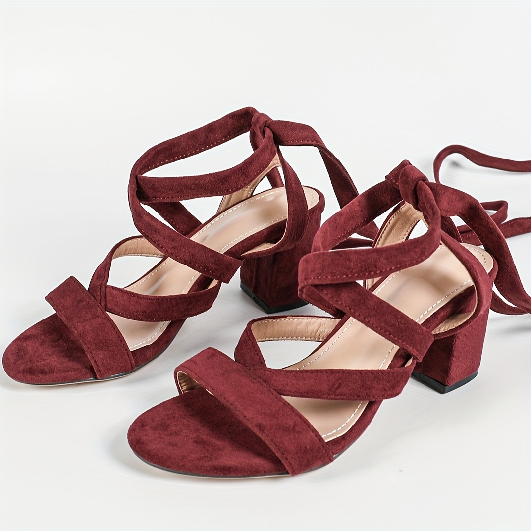 women's black high heel sandals adjustable ankle strap Temu