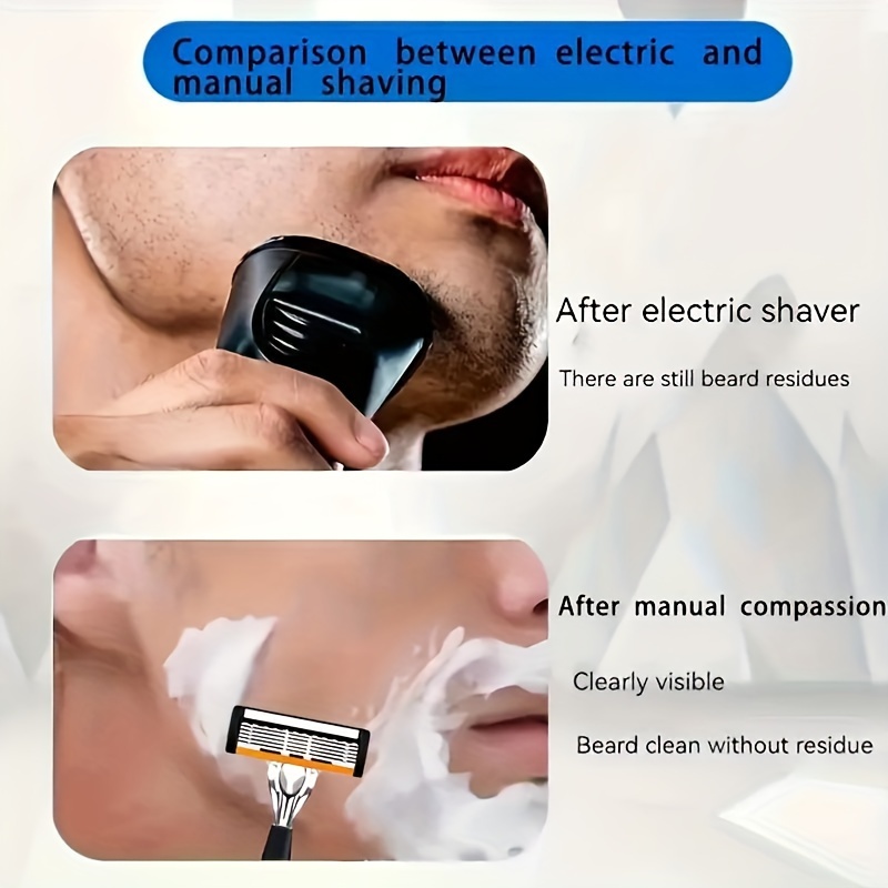 Luxury Men's Stainless Steel Razor Set with Skin-Fitting Blades