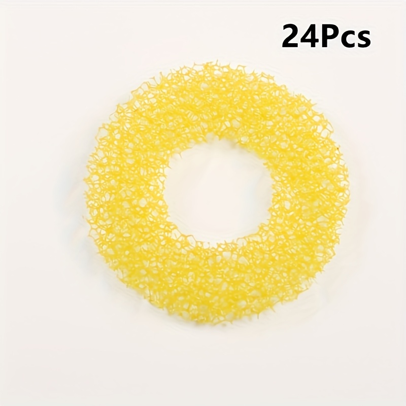 24/ 32pcs/ Set Kitchen Bathroom Sink Hair Catching Sponge, Hair Filter Drain Filter - Anti-clogging Accessories For Bathtubs And Showers