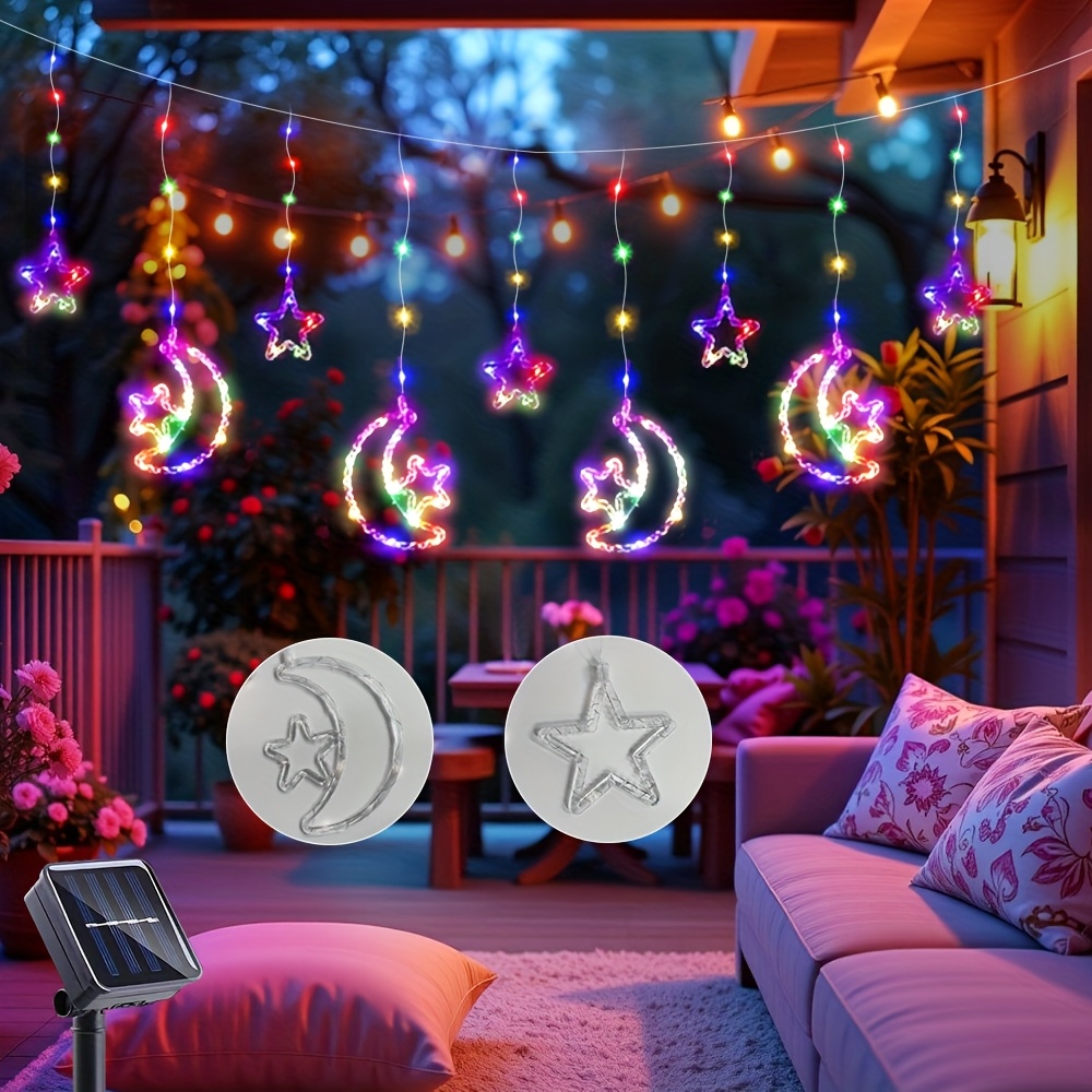 1pc120led solar light string moon light string Temu Saudi Arabia