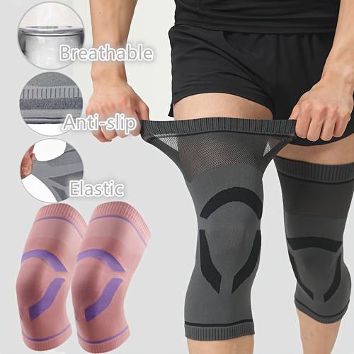 2pcs ultra thin breathable knee support sleeves for men and women unisex warm and comfortable compression knee brace comfortable and high elastic knee support two colors perfect gift for