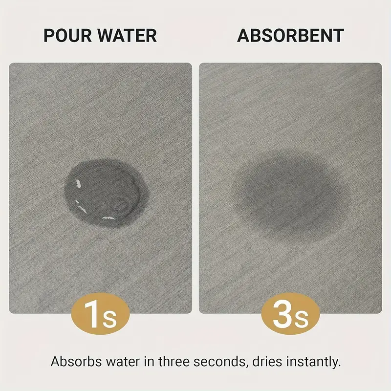 1pc quick dry bathroom mat non slip absorbent mud floor mat with polyester blend machine washable ideal for shower entryway living room kitchen bedroom farmhouse style bathroom mat Product details 2