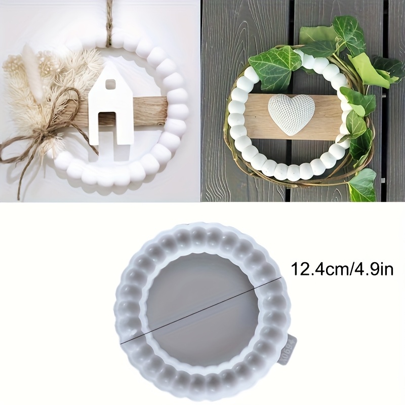 E-shop Gips-Rund-Blasen-Ring-Silikonform, Perlenring-Anhängerform, Ring-Hängeform, DIY-Harz-Beton-Dekorationsform, geeignet für Heim-Ring-Anhänger-,