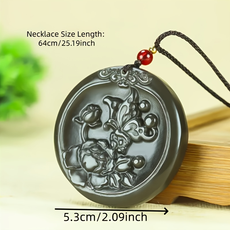 Flowering Prosperity Pendant Necklace Charm, Gift for Her