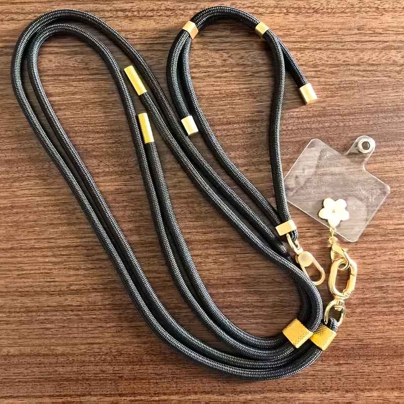 TEMU Cordón para teléfono móvil de : combinación de estilo cordón y estilo muñequera, adecuado para tarjetas de trabajo, iPhone 17, varios teléfonos
