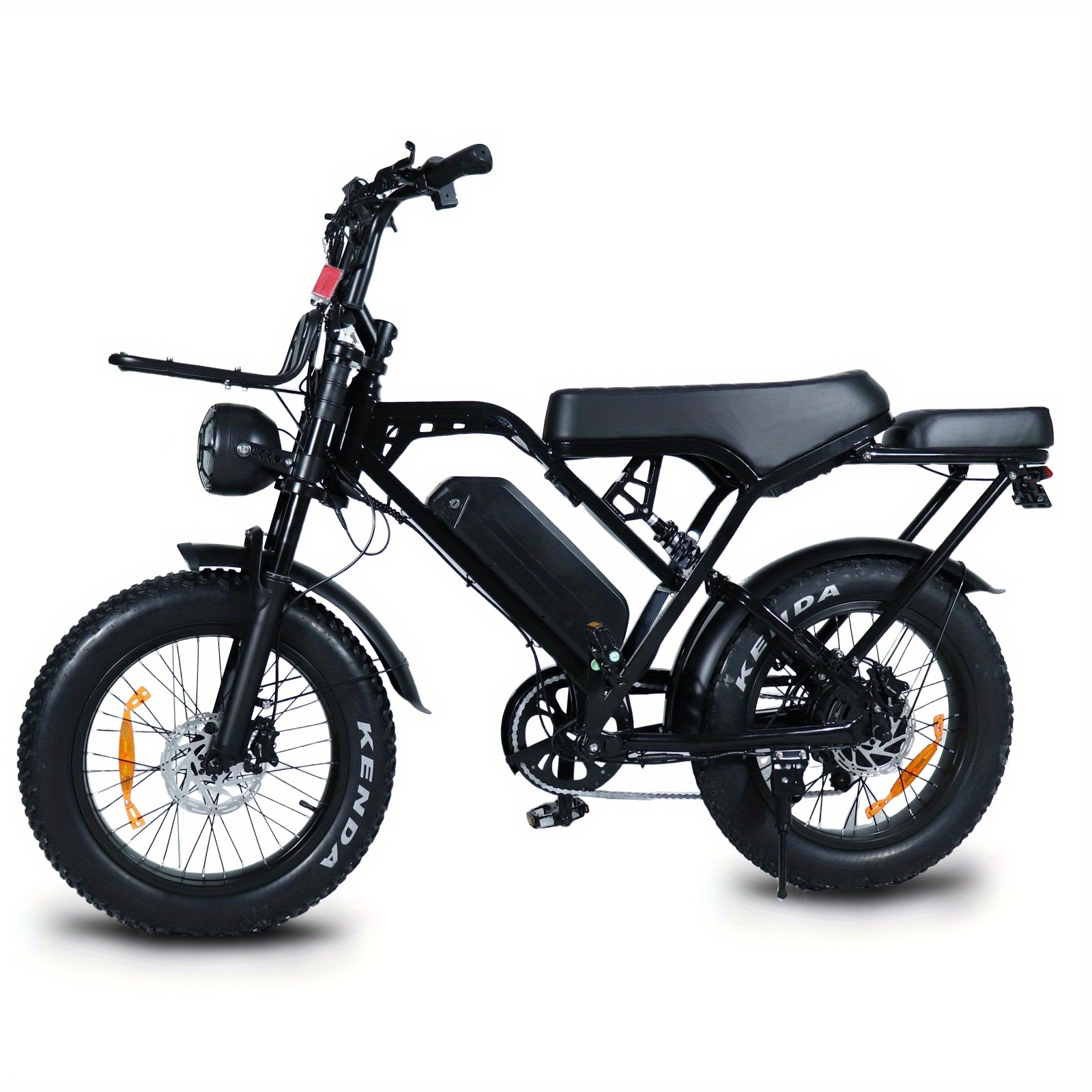TEMU 1 X80pro Ebike V20 Upgrade | 20-inch Fat Tires, 500w Brushless Motor, 48v15ah Lithium Battery, 55-65km Range, 28mph, Hydraulic Disc Brakes,