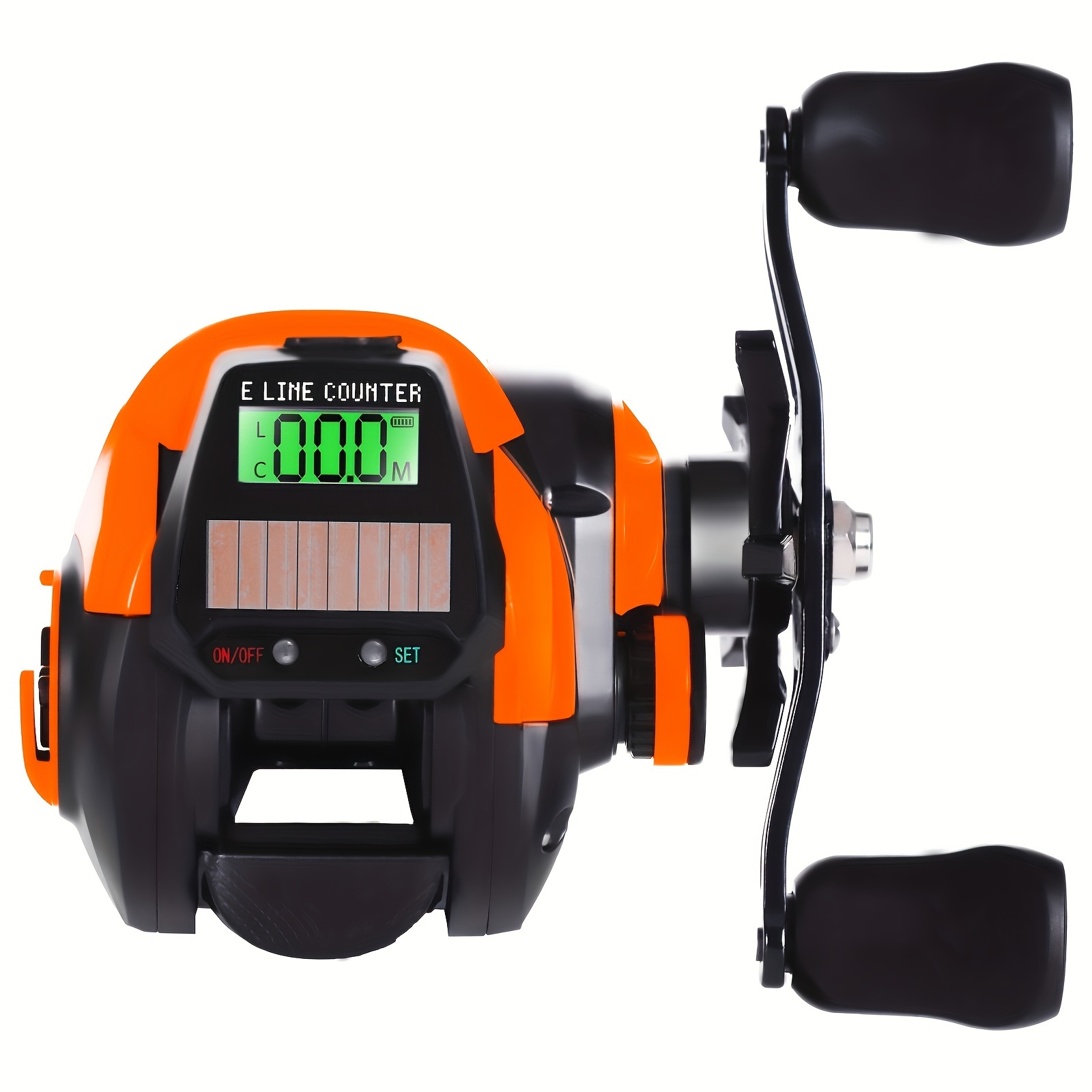 

1pc Electronic Fishing Reel, Waterproof Baitcasting Fishing For Saltwater 6.4: 1 Gear Ratio, 35.27lb Max Drag