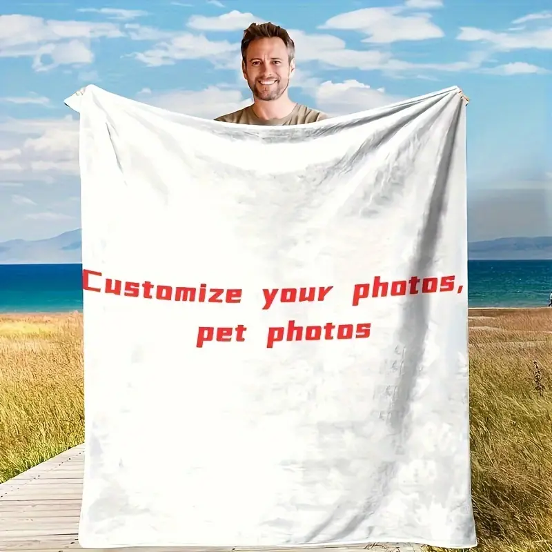 плед на заказ фотоплед из фланели мягкий уютный персонализированный бросок с вашим изображением идеально подходит для домашнего декора подарков детали 1