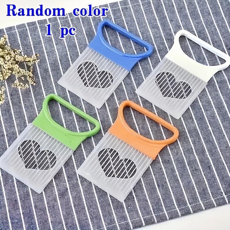 TEMU Porta affettacipolle a forchetta in acciaio inossidabile ( casuale, 1 pz), per scalogni, , , e verdure, utensile da cucina portatile, accessorio