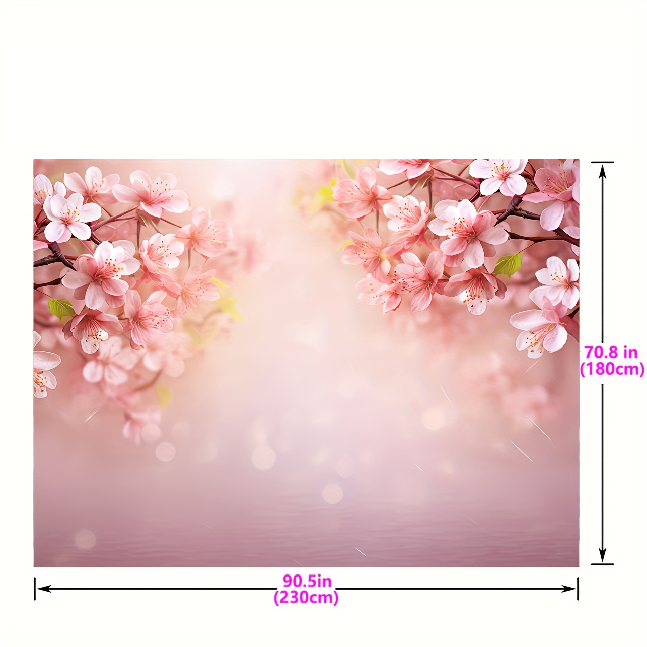 Pastel Backdrop 5ft X 6ft, Photography Backdrop Watercolor, Spring Photo  Backdrop Floral, Photography Studio Backdrop cherry Blossom Haze 