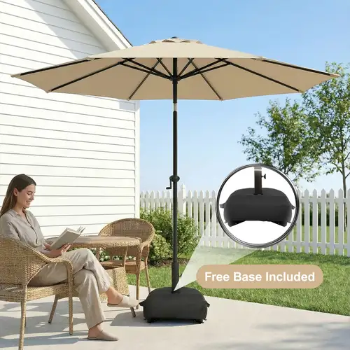 13' x 13' rectangular patio umbrella, outdoor aluminum umbrella with 8 reinforced ribs, market umbrella for garden, pool, lawn, deck, backyard - furniture - Temu 13' x 13' rectangular patio umbrella, outdoor aluminum umbrella with 8 reinforced ribs, market umbrella for garden, pool, lawn, deck, backyard - furniture - Temu
