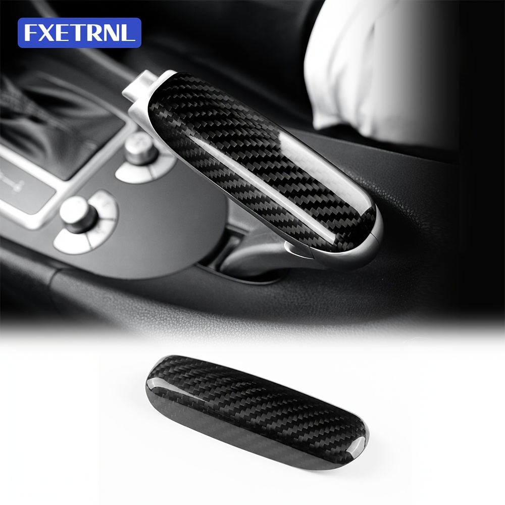 Image of Real Dry Hard Carbon Fiber Sticker For Slk R171 2004 2005 2006 2007 2008 2009 2010 Car Grips Trim