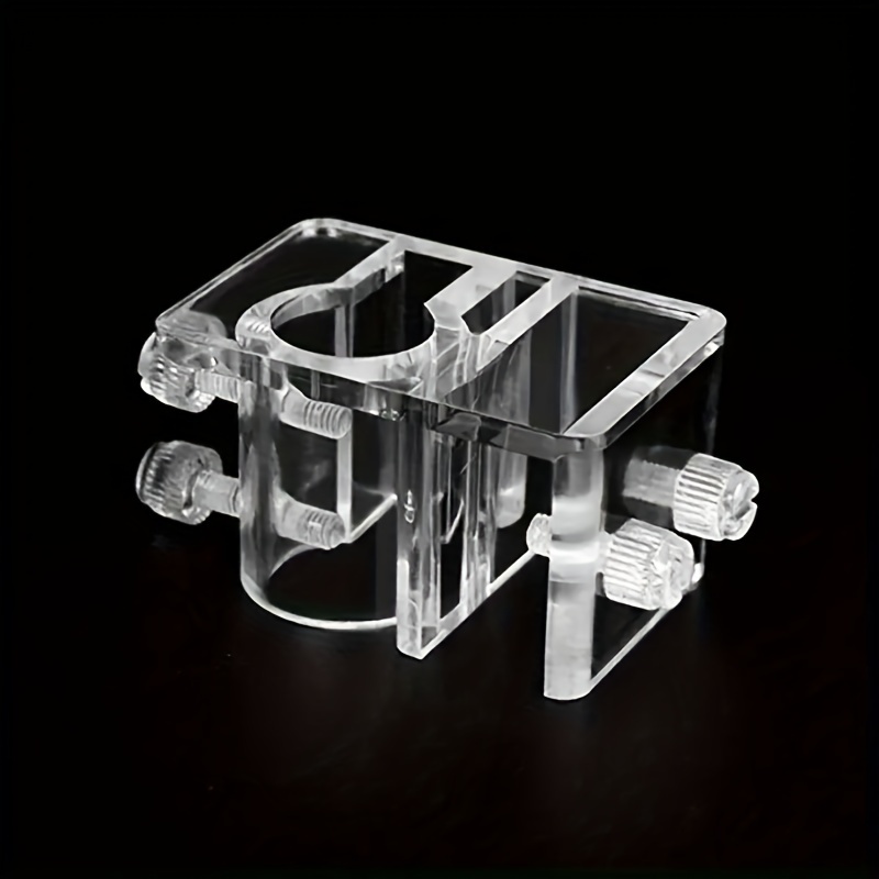 Clear Acrylic Aquarium Filter Tube Clamp - Secure Hose Bracket For Fish Tank Accessories