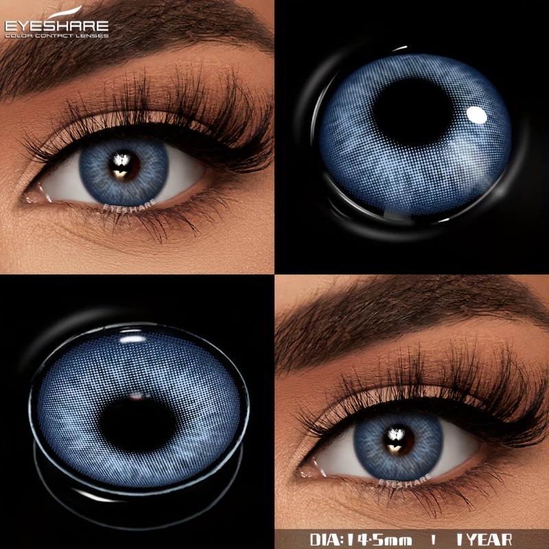     14 5mm soft hydrogel   yearly replacement 40 water content ideal for big eyes eye makeup   lenses       lenses brown  