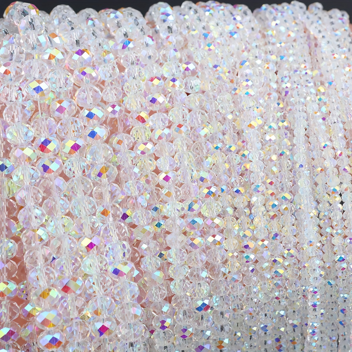 

3/4/6/8mm Austrian Crystal Beads With Holes - High-quality, Lustrous, And Dazzling For Diy Jewelry Making - 145/95/75 Pcs