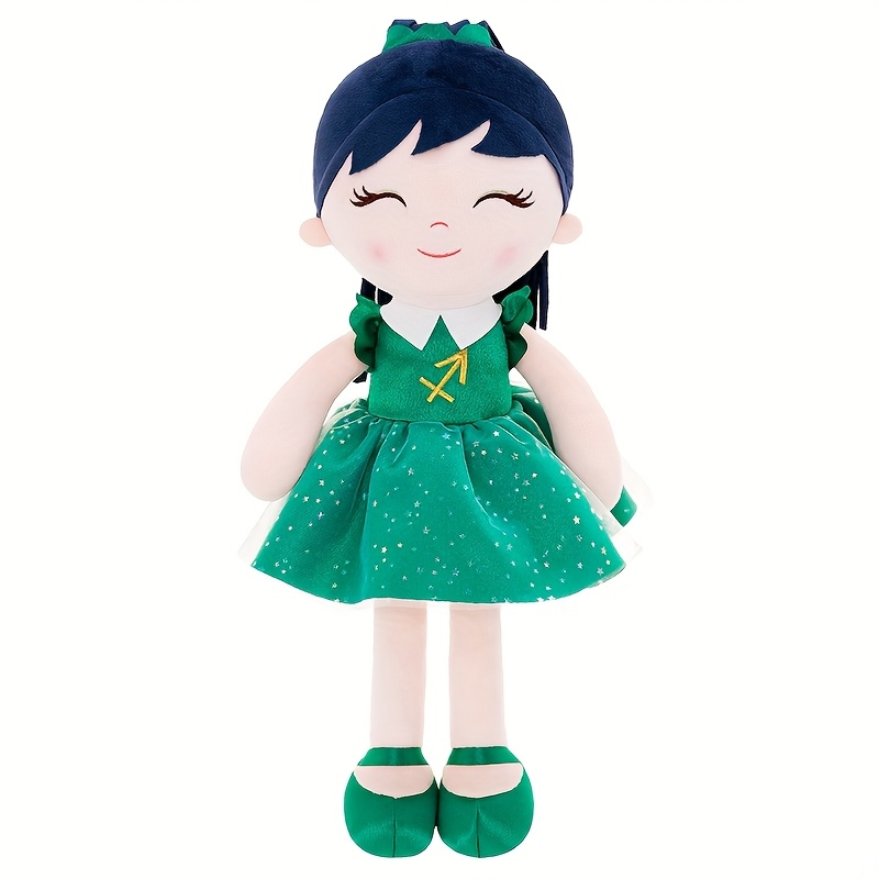 

Green Plush Doll For Girls - Perfect Christmas & Birthday Gift, 16" Soft Polyester Playmate, Ideal For Holiday Party Decor (battery Not Included)